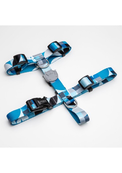 Lindo Dogs Breeze H Tipi Köpek Göğüs Tasması Mavi Beden Small