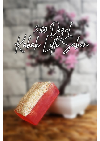Doğal Kabak Lifli Gül Sabunu 120 gr