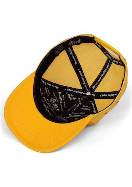 V1 Kids Hip Hop Renkli Aslan - 15 Kod Logolu Unisex Sarı Trucker Çocuk Şapka(Cap) modelleri