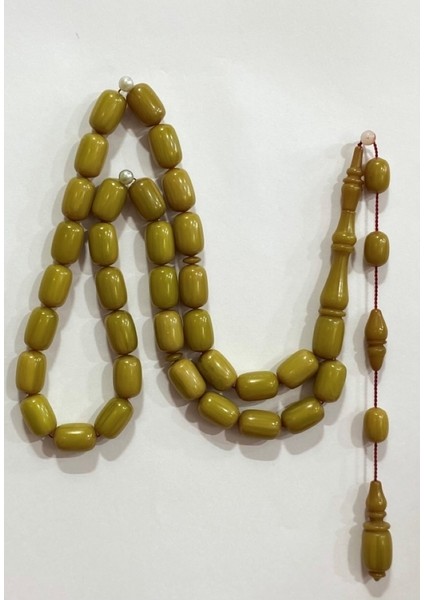 Sıkma Kehribar Zeytin Sarı Usta Işçilik Tespih fiyatları