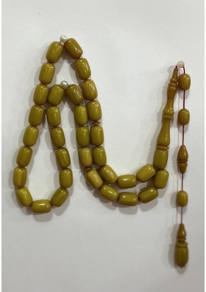 Sıkma Kehribar Zeytin Sarı Usta Işçilik Tespih modelleri