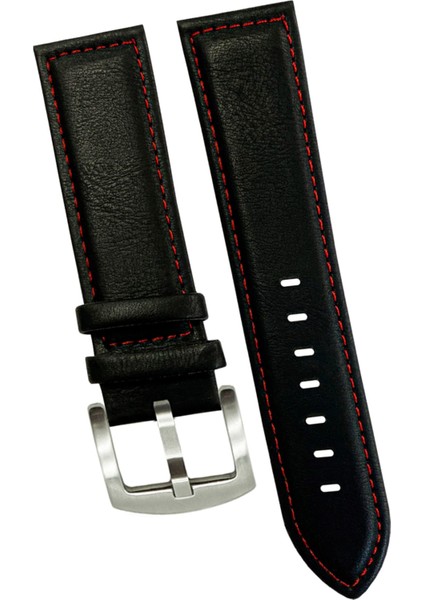 24 mm Fossil-Welder-Casio-Seiko-Omega-Armani Saat Uyumlu Deri Saat Kordonu Kayışı AL11SOFT24 mm