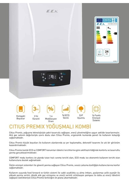 Citius Premix 24 Kw (Baca Seti Dahildir.) fiyatları