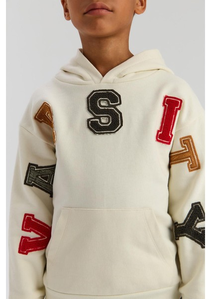 Bg Store Erkek Çocuk Ekru Sweatshirt modelleri