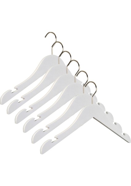 Genç-Çocuk-Bebek Elbise Askısı Beyaz Renk 6 Adet 30 cm fiyatları