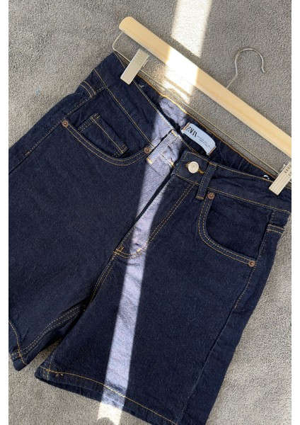 Regular Premium Denim Şort- Koyu Lacivert modelleri