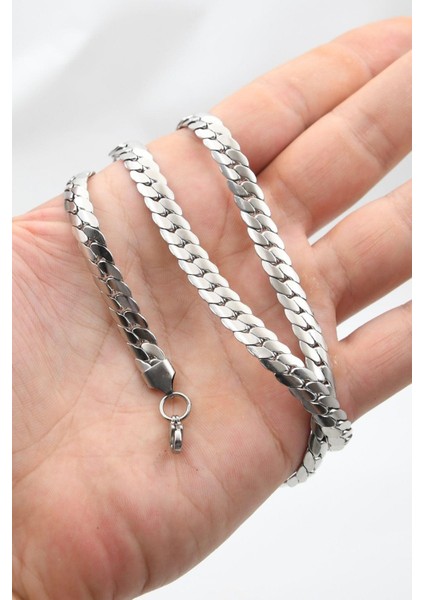 Snake Model Paslanmaz Çelik Zincir 7mm 902102 indirimleri