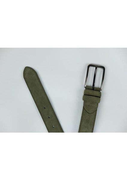 %100 Deri 3.5 cm Tbk 025 Süet Haki Yeşil fiyatları