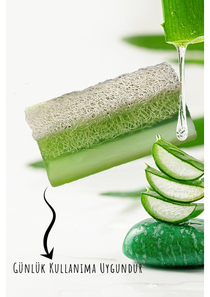 Doğal Kabak Lifli Aloe Vera Sabunu 120 gr