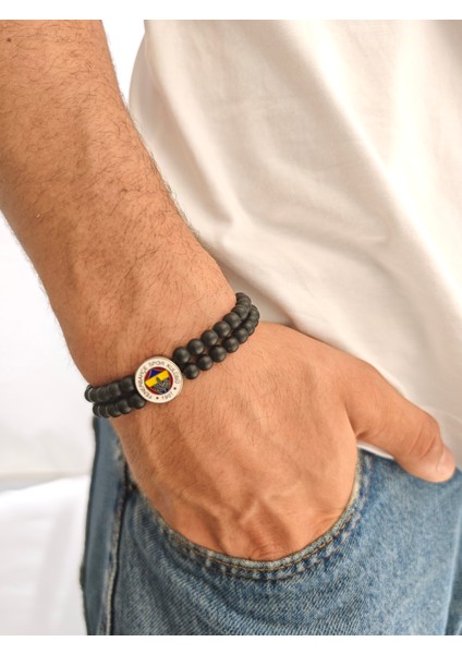 Fb Logo Çiftli Mat Onix Doğaltaş Bileklik fiyatları