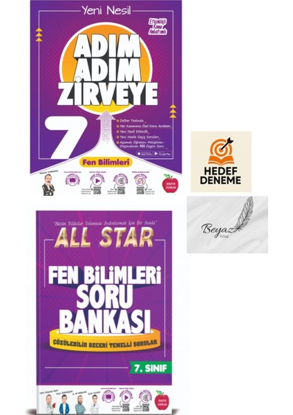 Newton 7.sınıf Adım Adım Fen Bilimleri All Star Fen Bilimleri Soru Bankası Hedef Deneme