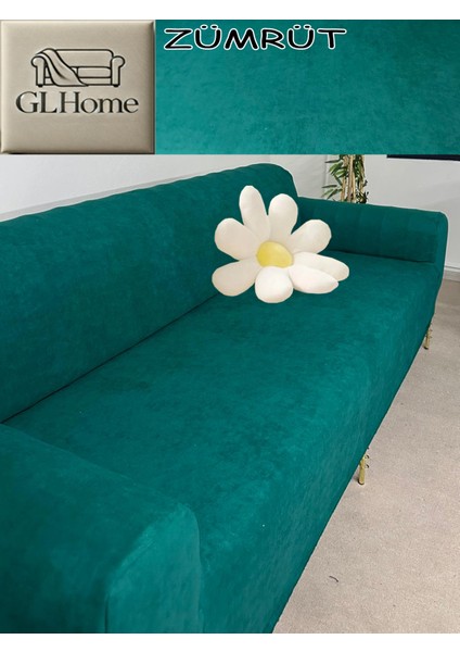 Süet Detaylı Angora Kumaş 3lü Komple Giydirme Kanepe & Çekyat, Bohem, Porto, Vb. Model Koltuk Kilifi fırsatları