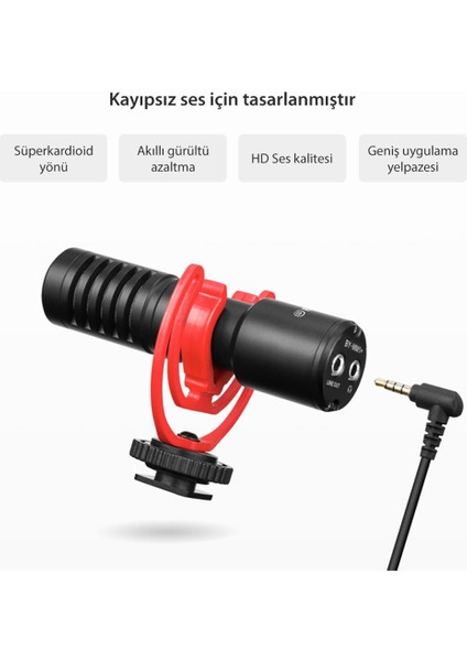 By-Mm1+ Condenser Shotgun Mikrofon fırsatları