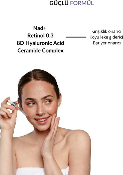 Retinol Serum Onarıcı 0.3 Retinol , Nad+ , Ceramide Complex modelleri