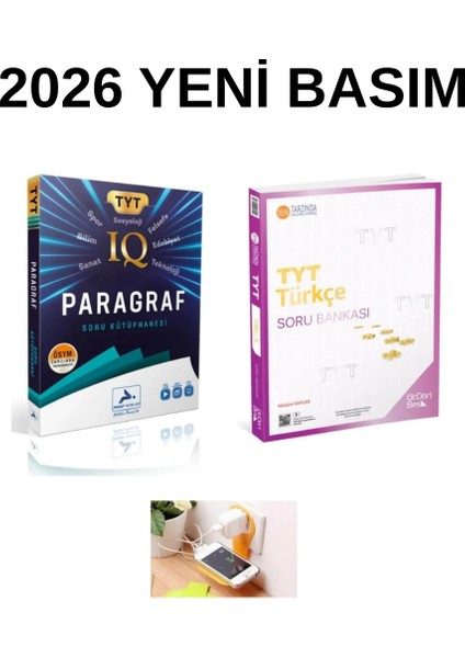 Paraf Iq Paragraf ve Üçdörtbeş Tyt Türkçe Seti Priz Tutucu Hediyeli