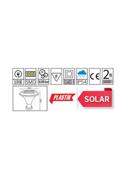 Teknikerelektrik Horoz Sunlux-2 LED Solar Setüstü (Babaüstü) Bahçe Armatürü fiyatları