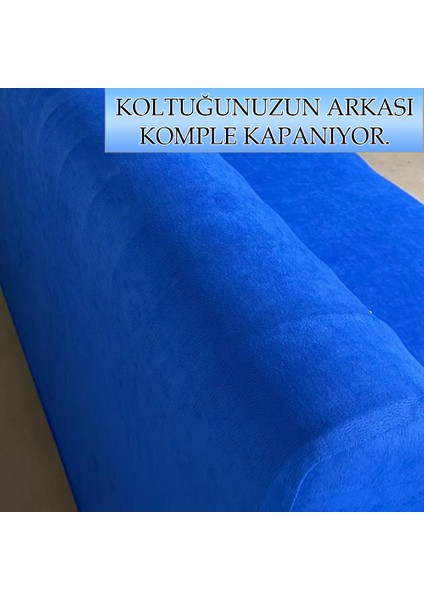 Süet Detaylı Angora Kumaş 3lü Komple Giydirme Kanepe & Çekyat, Bohem, Porto, Vb. Model Koltuk Kilifi fırsatları