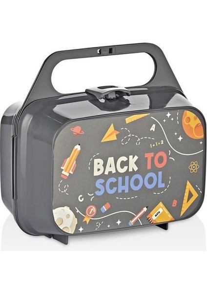 Bölmeli Taşınabilir Yemek Kutusu, Desenli Saklama Kabı, Pratik Çanta