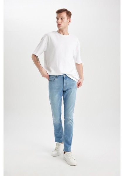 Pedro Slim Fit Dar Kalıp Normal Bel Dar Paça Jean Pantolon B3624AX24SP modelleri