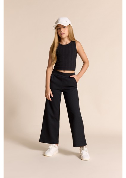 Kız Çocuk Wide Leg Waffle Geniş Paça Pantolon E8293A825AU fiyatları