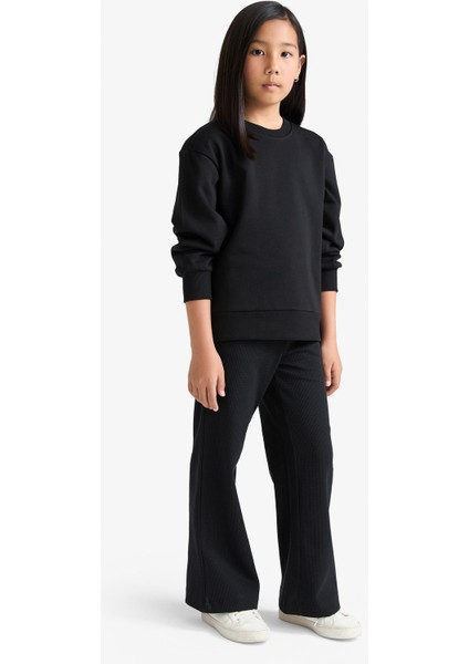 Kız Çocuk Wide Leg Waffle Geniş Paça Pantolon E8293A825AU