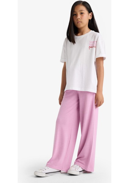 Kız Çocuk Wide Leg Cepli Geniş Paça Pantolon E8294A825AU modelleri