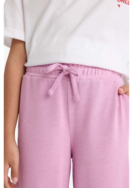 Kız Çocuk Wide Leg Cepli Geniş Paça Pantolon E8294A825AU
