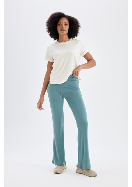 Fit Modal İspanyol Paça İnce Pantolon C0420AX24SM indirimleri