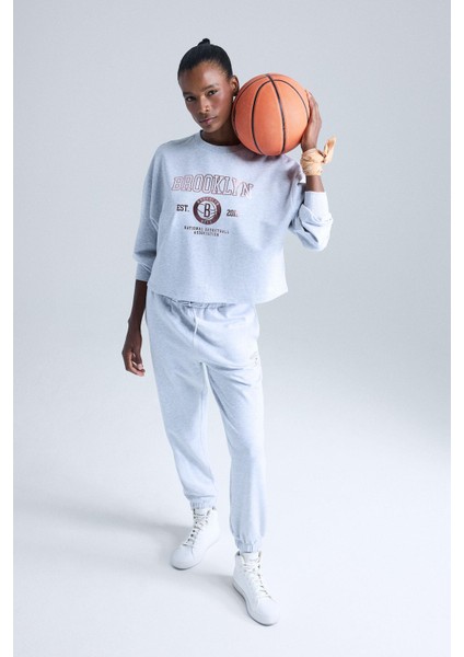 NBA Brooklyn Nets Bisiklet Yaka Sporcu Sweatshirt E8863AX25AU fiyatları