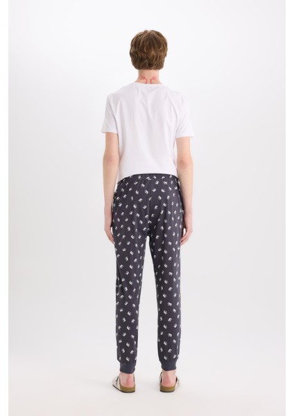Regular Fit Desenli Cepli Pijama Altı E0497AX25SP