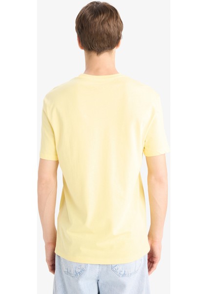 Regular Fit Bisiklet Yaka Baskılı Kısa Kollu Tişört F8542AX25HS indirimleri