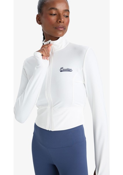 Fit Slim Fit Dar Kesim Dik Yaka Baskılı Ultra Esnek Fermuarlı Hırka E7717AX25AU indirimleri