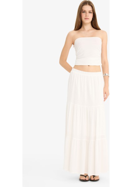 Yüksek Bel Krinkıl Viskon Maxi Etek D5033AX25AU fiyatları