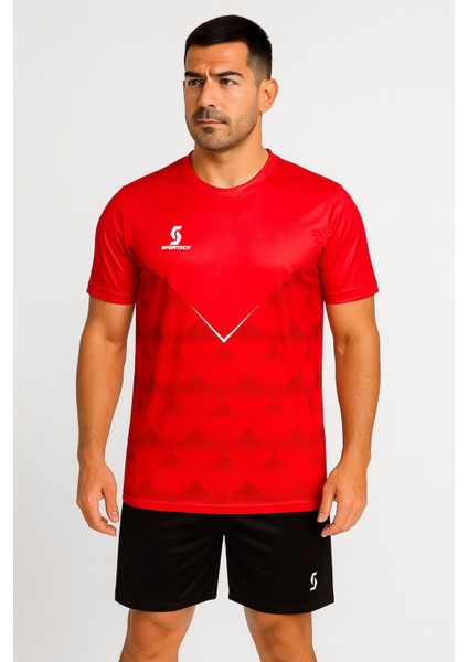 Kırmızı-Siyah Forma Takımı K0146 (TEK KELİME ISİM VE NUMARA YAZILIR)