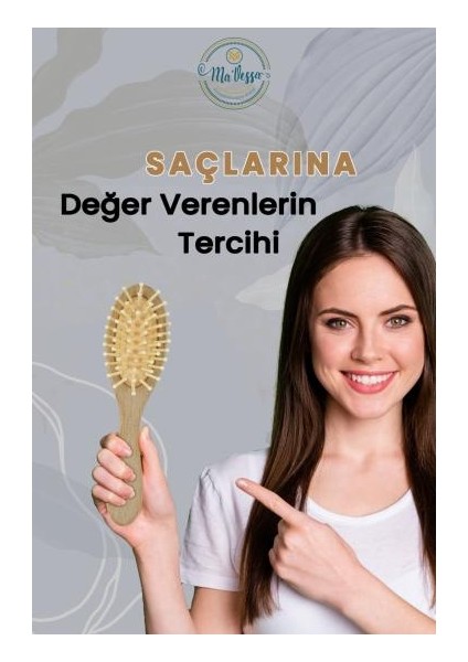 Bambu Dişli Ahşap Saç Fırçası -Tarağı modelleri