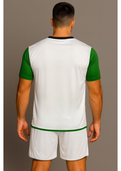 Beyaz-Yeşil Forma Takımı K0134 (TEK KELİME ISİM VE NUMARA YAZILIR)