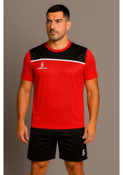 Kırmızı-Siyah Forma Takımı K0136 (TEK KELİME ISİM VE NUMARA YAZILIR)
