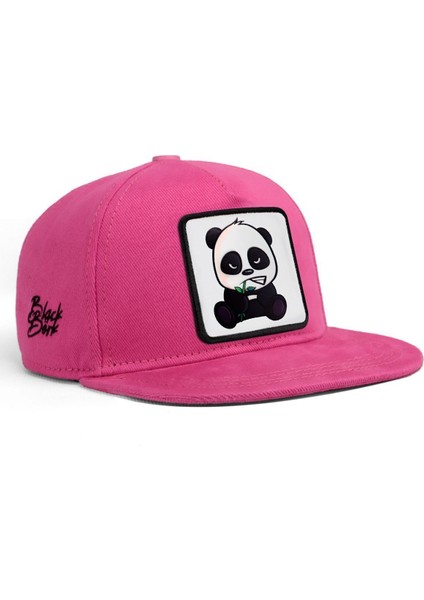 V1 Hip Hop Kids Panda - 1 Kod Logolu Unisex Pembe Çocuk Şapka (Cap)