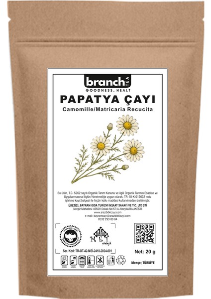 Organik Doypack Papatya Çayı