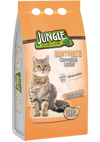 Bentonit Kedi Kumu Ince Natural 5 Lt