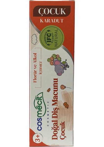 Doğal Diş Macunu Çocuk 90 gr