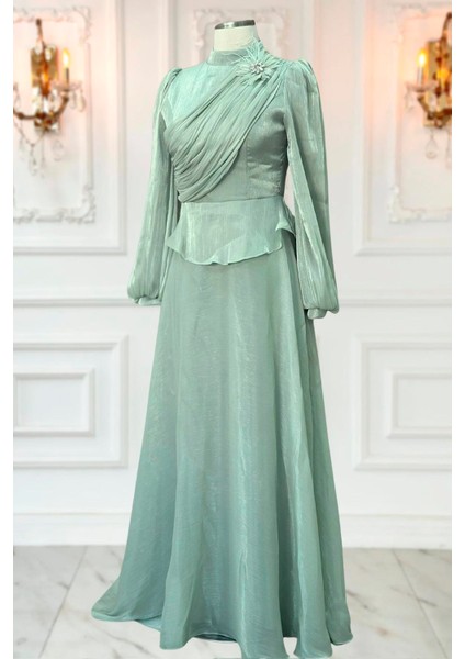 Gaye Abiye Elbise Mint