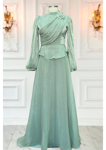 Gaye Abiye Elbise Mint modelleri