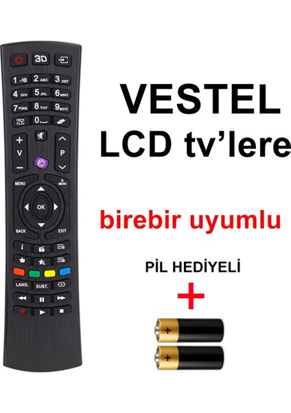Vestel Lcd Tv Birebir Uyumlu Kumanda
