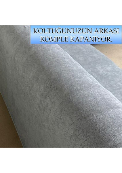 Süet Detaylı Angora Kumaş 3lü Komple Giydirme Kanepe & Çekyat, Bohem, Porto, Vb. Model Koltuk Kilifi indirimleri