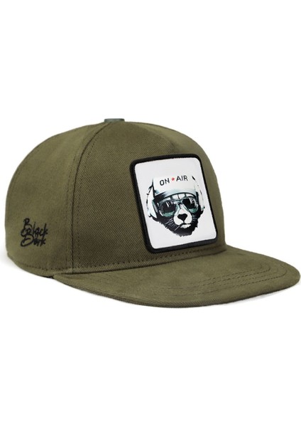 V1 Hip Hop Kids Ayı - 7 Kod Logolu Unisex Haki Çocuk Şapka (Cap)