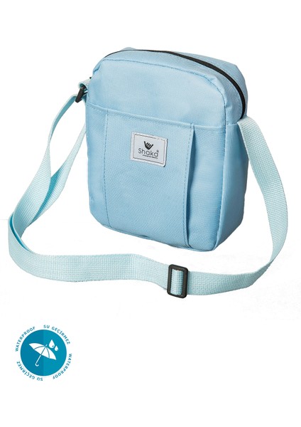 Mavi U9 İmperteks Kumaş ,Fermuarlı ,2 Bölmeli ,Ayarlanabilir Askılı, Kol Ve Omuz Çantası