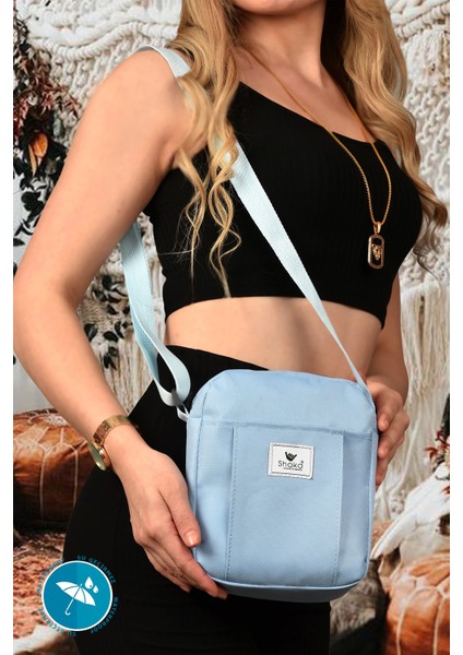 Mavi U9 İmperteks Kumaş ,Fermuarlı ,2 Bölmeli ,Ayarlanabilir Askılı, Kol Ve Omuz Çantası fırsatları