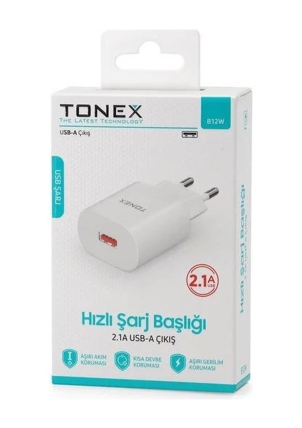 12W 2.1 A USB Şarj Başlığı B12W