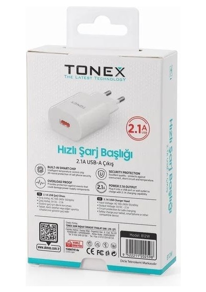 12W 2.1 A USB Şarj Başlığı B12W fiyatları